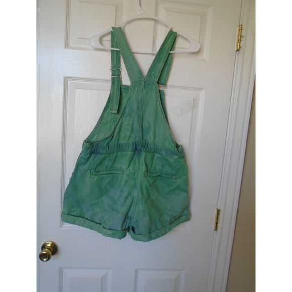 Tie Dyed bib overall cuffed shorts size 32X3 - Picture 4 of 5